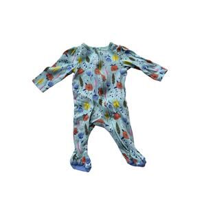 0-3M Baby Colorful Floral Footie Pajama PJ